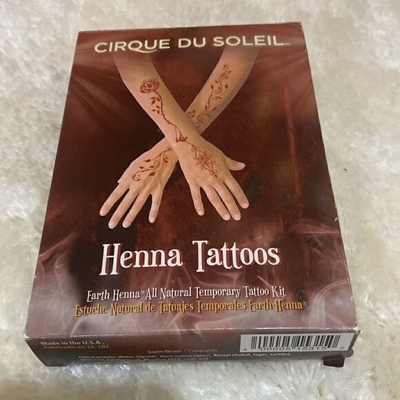 Earth Henna, All Natural Temporary Tattoo Kit. CIRQUE DU SOLEIL Theme. NIB. - Picture 4 of 5